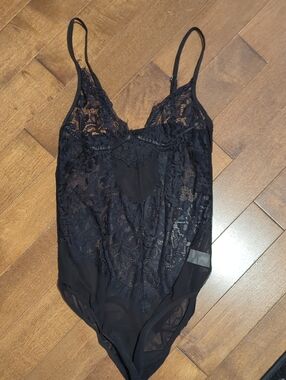 Black Lace Bodysuit Lingerie - Women Intimates